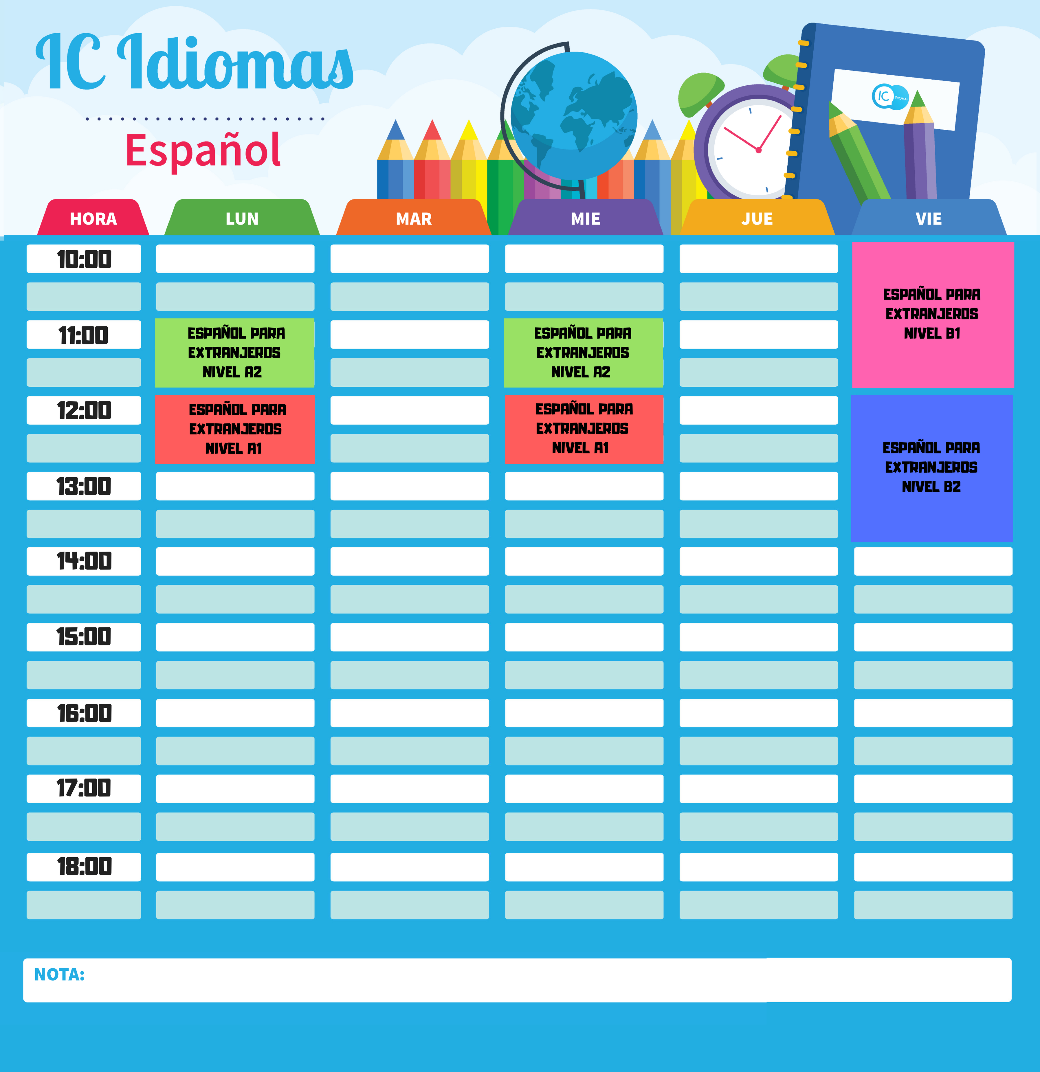 calendario español madrid